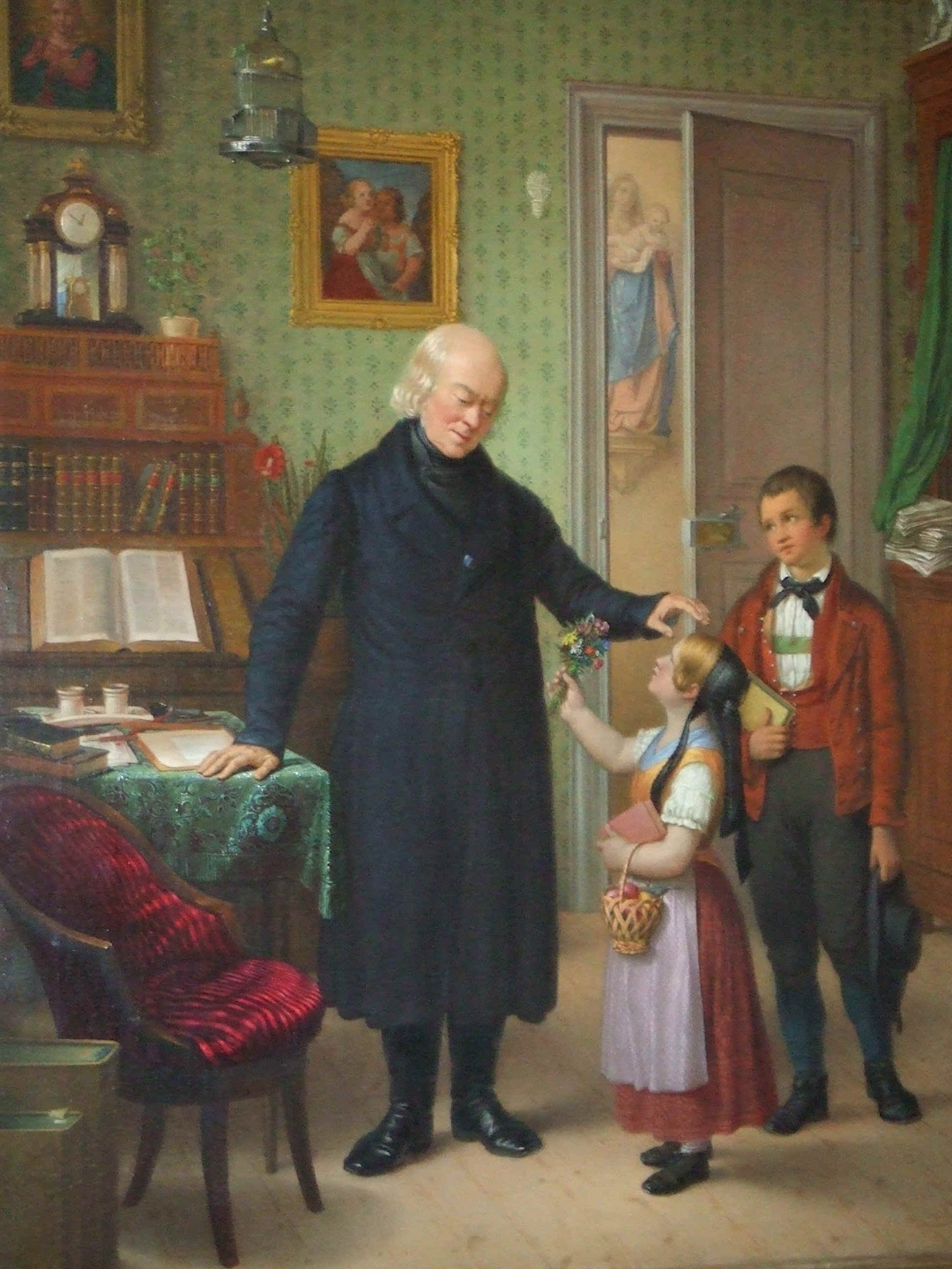 Raum 3.1.3.2 Liberat_Hundertpfund_Christoph_v_Schmid_u_zwei_Schüler_Dinkelsbühl